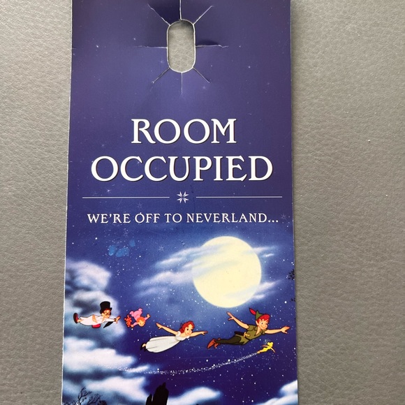 Disney World Resort Guest Room Privacy Sign - DND Door Hanger - Peter Pan. - Picture 6 of 6